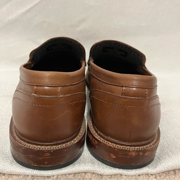 Aston Grey Salkin Brown Leather Loafers Men's Size 8.5 - Picture 5 of 9